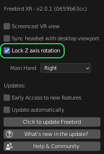 Lock Z axis rotation